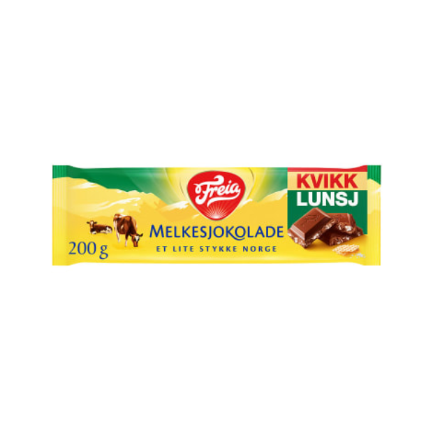 Milk chocolate Kvikk Lunsj 200g Freia | Milk Chocolate | All season, chocolate, Milk Chocolate, Most Buy, Snacks | Freia